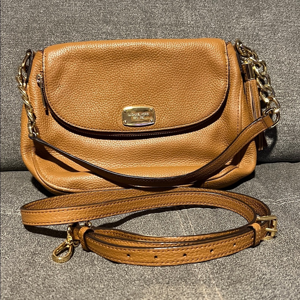 Michael Kors Brown Leather Shoulder Bag
